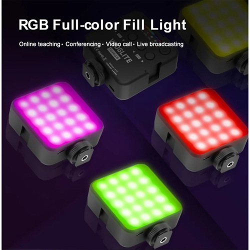 פנס LED נייד למצלמה ולנייד VLOGLITE T64 RGB 4W Full Color