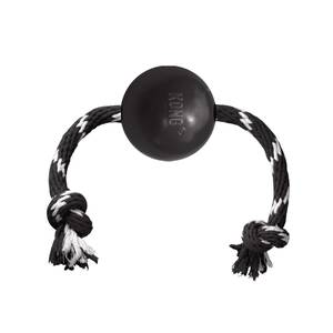 צעצוע לכלב קונג אקסטרים כדור עם חבל | KONG Extreme Ball with Rope Dog Toy