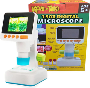 מיקרוסקופ דיגיטלי לילדים 150X עם מסך LCD צבעוני