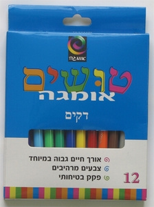טושים דקים 12 בחבילה