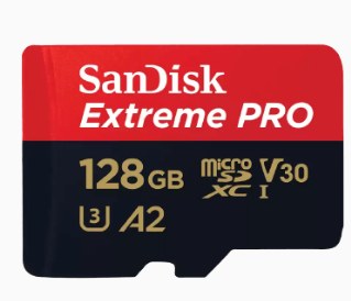כרטיס זכרון Sandisk 128GB Extreme Pro UHS-I