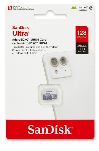 כרטיס זכרון SanDisk Ultra MicroSDXC UHS-I Card 128GB