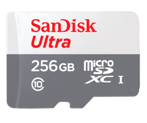 כרטיס זכרון SanDisk 256GB Ultra UHS-I microSDXC 