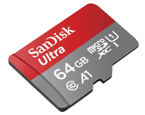 כרטיס זכרון SanDisk 64GB Ultra® microSDXC 120MB/s A1 Class 10 UHS-I