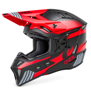 קסדת שטח רכיבה אוניל שחור אדום – ONEAL EX-SRS DUST BLACK/ GRAY