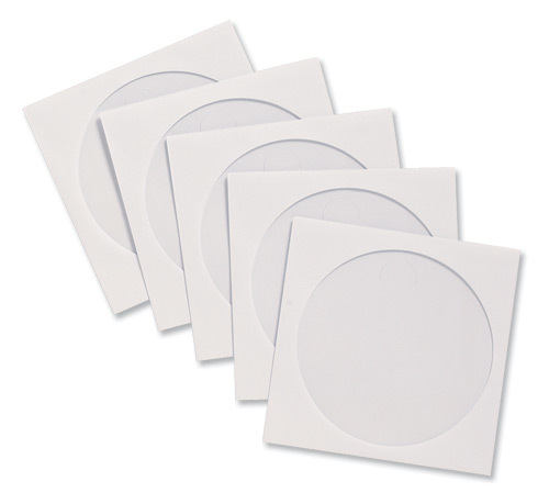 מעטפות cd לבן  100 יח'