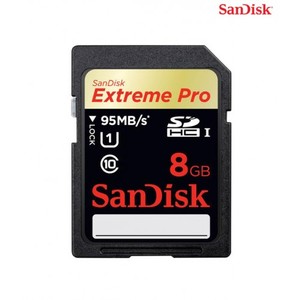 כרטיס זיכרון למצלמה class 10-SDHC EXTREME PRO 95MB\S 8GB
