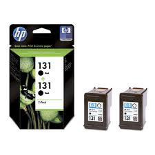 זוג ראשי דיו מקורי שחור 131-CB331HE hp