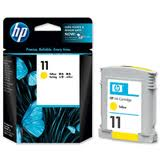 ראש דיו 11 C4838AE HP צהוב מקורי
