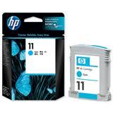 ראש דיו 11 C4836AE HP כחול מקורי