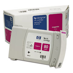 דיו לפלוטר 80 C4847A HP אדום מקורי