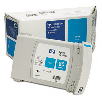 דיו לפלוטר C4846A HP כחול מקורי - 80