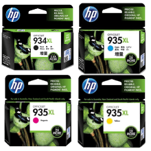 סט 4 ראשי דיו מקוריים HP 934XL+HP935XL
