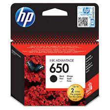 ראש דיו שחור מקורי HP 650 CZ101AE HP