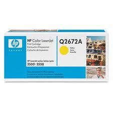טונר Q2672A HP צהוב מקורי 3500/3550/3700