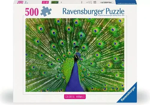 פאזל Ravensburger - טווס בצבעי הטבע לגילאי 12+