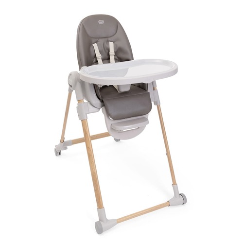כיסא אוכל 3 ב־1 מגיל לידה ועד 40 ק״ג – Chicco Polly Armonia אפור