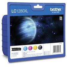 סט 4 ראשי דיו מקורי Brother LC1280