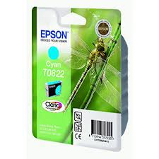 ראש דיו T0822 EPSON כחול מקורי