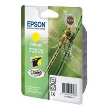 ראש דיו T0824 EPSON צהוב מקורי