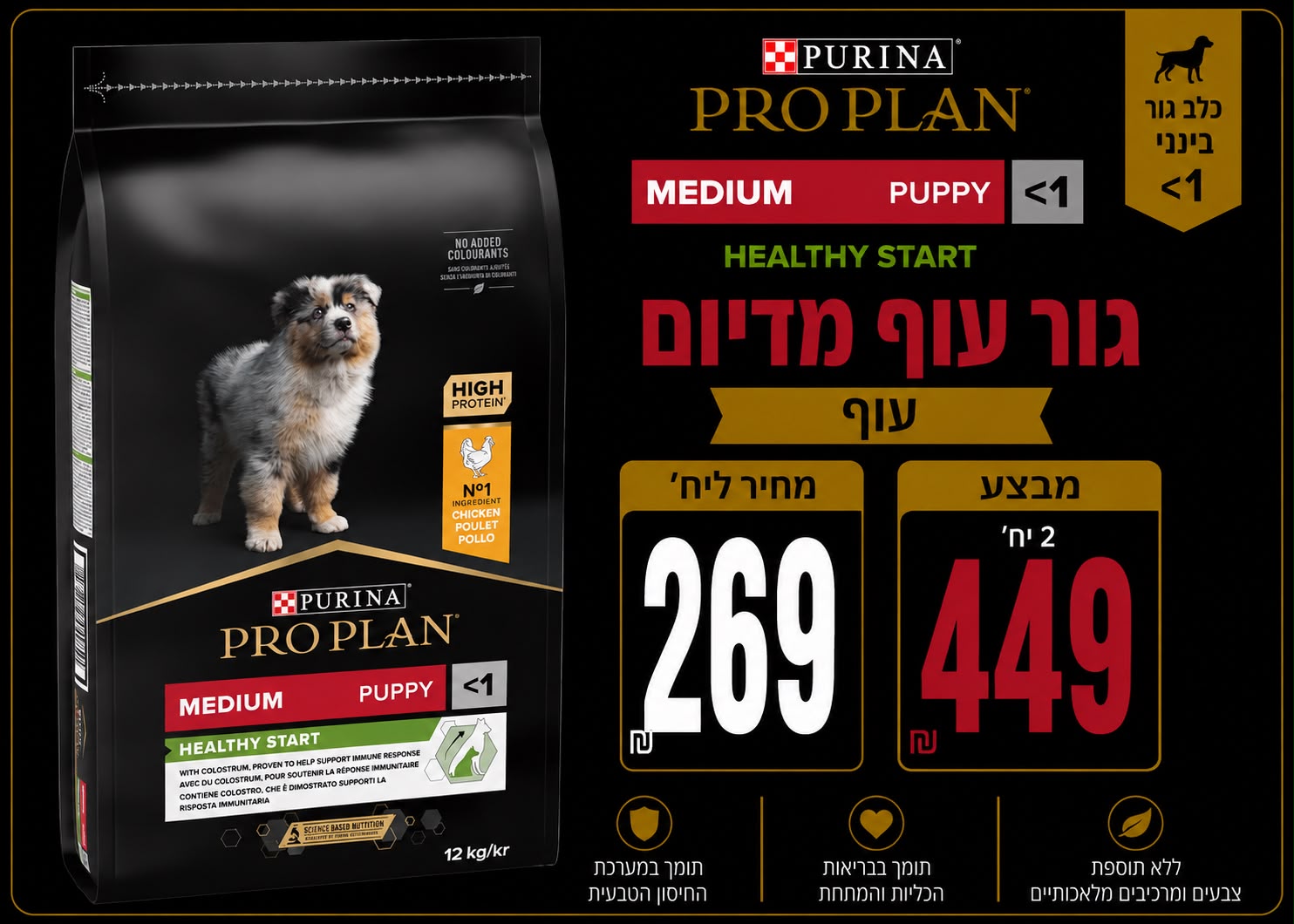 פרו פלאן גור עוף 12 ק"ג