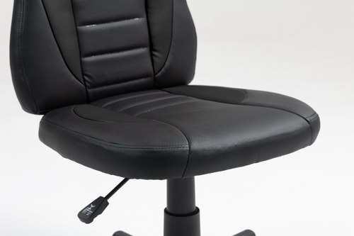 כיסא תלמיד ארגונומי לנוער בצבע שחור S301-BB מבית LEVEL UP