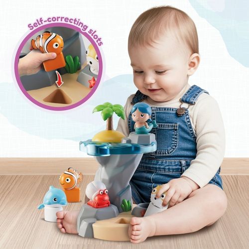 משחק התפתחותי לוגי לפעוטות - התאמת צורות עולם המצולות