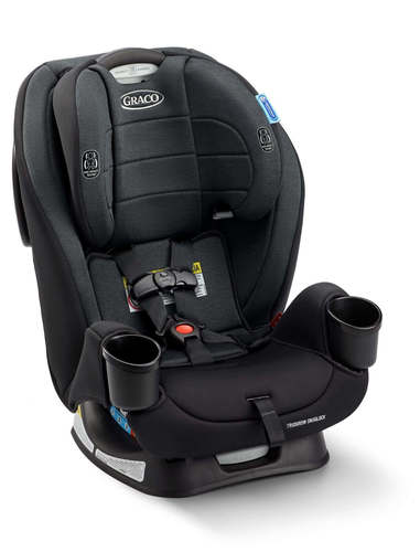 כיסא בטיחות משולב בוסטר TrioGrow SnugLock Thatcher אפור כהה Graco