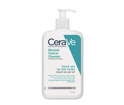 ניקוי לטיפול במראה פגמי העור  Cerave  Blemish Control Cleanser 473ml