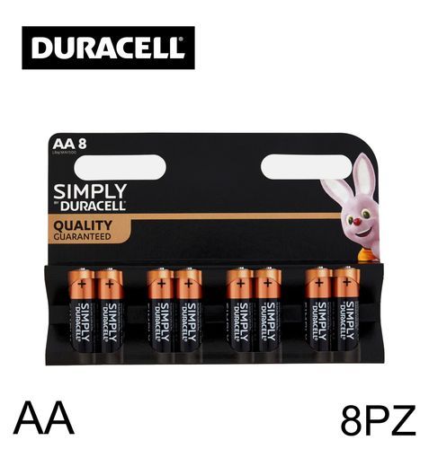 8 סוללות דורסל Duracell MN1500 LR6 AA