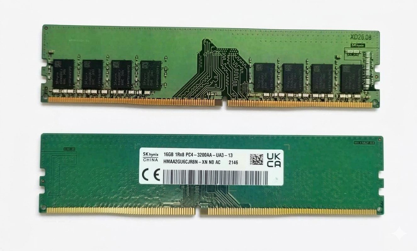 זיכרון למחשב נייח  SKhynix DIMM DDR4 16G 3200MHz 