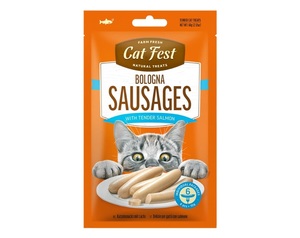 CAT FEST חטיף נקניקיות רכות בטעם סלמון לחתול 60 גרם