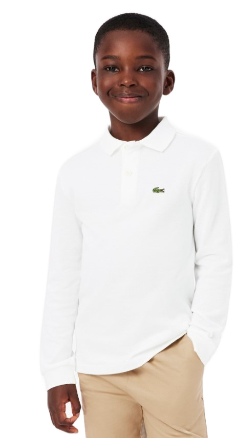 חולצת פולו לקוסט Lacoste long-sleeve cotton polo shirt | נוער