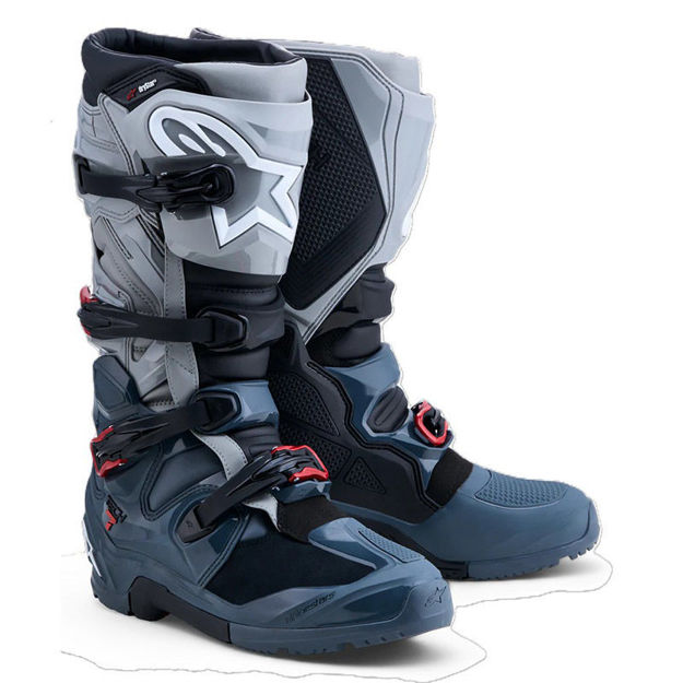 מגף רכיבה אלפינסטארס alpinestars TECH 7 Enduro DS 2026 אפור\חום\אדום