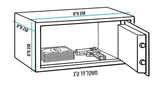 כספת אלקטרונית דיגיטלית בהתאם לדרישות משרד הפנים GPT TOSA25DG