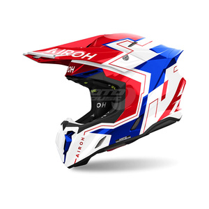 קסדת שטח אירו טוויסט 3 כחול / אדום/ לבן- AIROH TWIST 3 DIZZY BLUE / RED / WHITE GLOSS