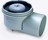 נקז אופקי 125 יציאה 110-Drain body Practicus 45110,?110 lat. with odor trap Kessel