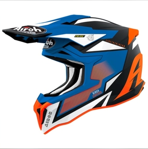 קסדת שטח אירו סטריקר כתום / כחול מט -  AIROH  STRYCKER AXE ORANGE/BLUE MATT