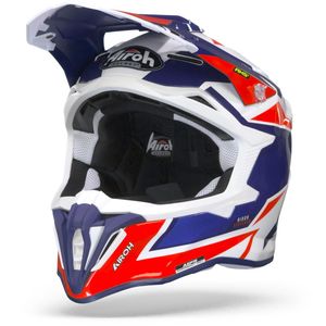 קסדת שטח אירו סטריקר אדום/לבן/כחול -   AIROH  STRYCKER AXE RED/WHITE/BLUE