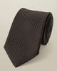 עניבה איטלקית חום שוקולד - Chocolate brown Grenadine silk Italian tie