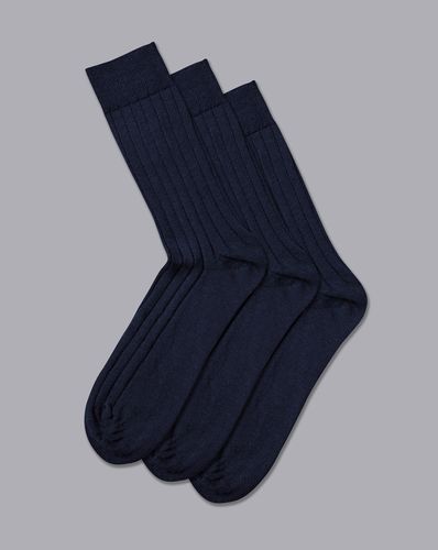 מארז 3 זוגות גרביים כחולים מצמר Denim blue merino wool 3 pack socks