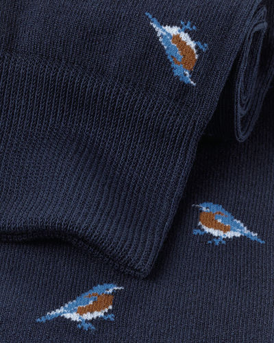 זוג גרביים  French blue bird novelty socks