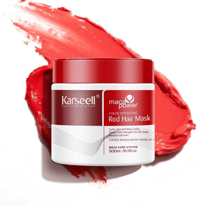 מסכת שיער אדומה קרסייל - Karseell Color Depositing Red Hair Mask