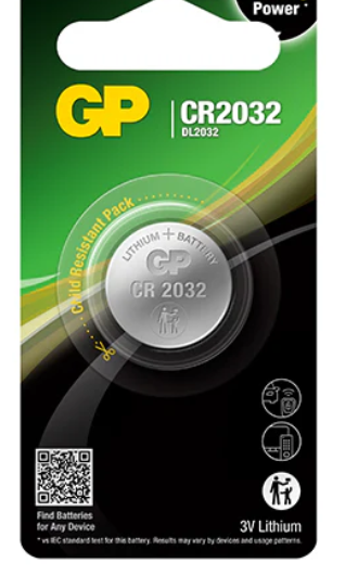 50 סוללות כפתור CR2032 איכותית מבית GP