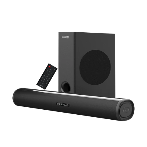 מקרן קול עם סאב וופר אלחוטי SonicGear STUDIOBAR 600HD AirBass 120W 2.1