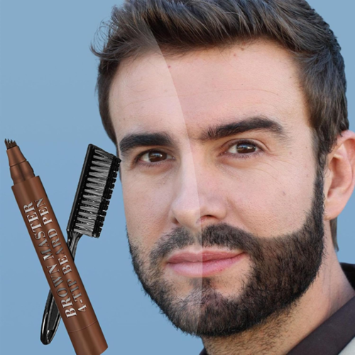 עט למילוי זקן נגד מים והזעה צבע חום