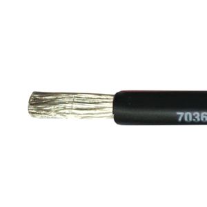 כבל חשמל ימי מצופה בדיל 1X6.0mm2, שחור