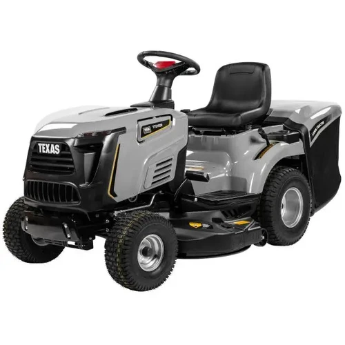 מבט חזיתי ימני 3/4 על טרקטורון כיסוח דשא TEXAS EQUIPMENT Premium TTC102H הידרוסטטי 15 כ