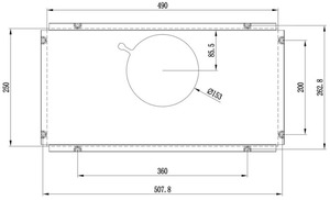 קולט אדים בנוי לקאזה דגם LC95213BIIX נירוסטה 52 ס"מ LACASA לה קאזה