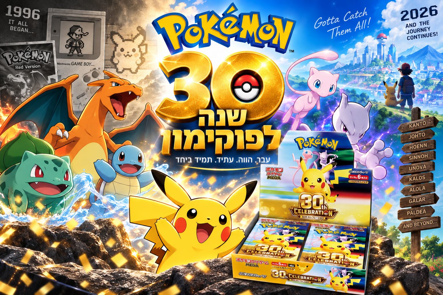 30 שנה לפוקימון חוגגים עם פוקיזון - Pokémon TCG: 30th Celebration
